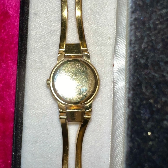 Movado Women's Gold Watch with Black Dial - Picture 4 of 9